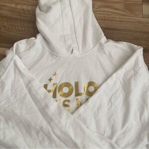 Simplynailogical Holo It’s Me White Hoodie with Gold